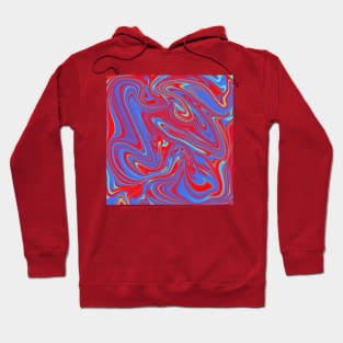 Freedom: Red, Lavender, and Aquamarine Hoodie